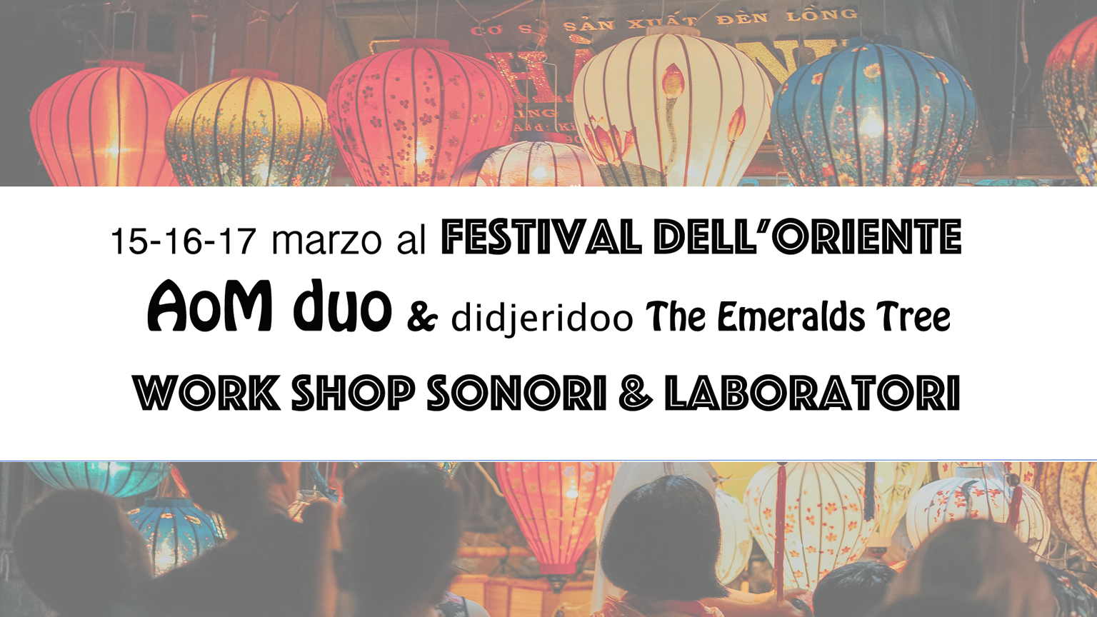 From 15 to 17 March Didjeridoo ad the ORIENTAL FESTIVAL Turin